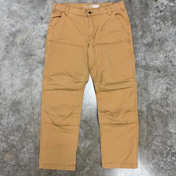 The Unbranded Brand Other - Carhartt Tan Double Knee Work Pants 34x29